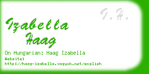 izabella haag business card
